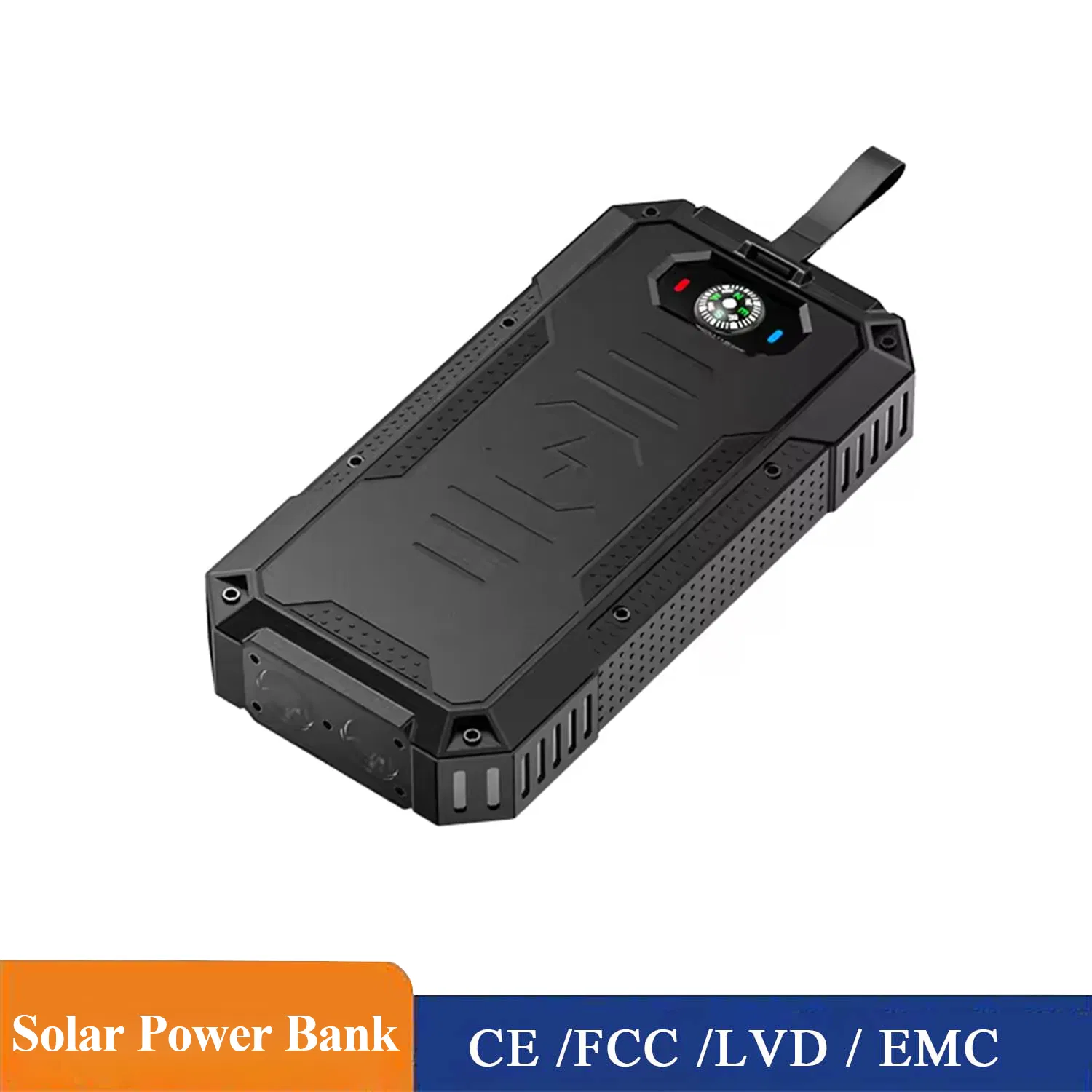 High-Capacity Portable Power Bank: Travel-Friendly Solar Charging Solution