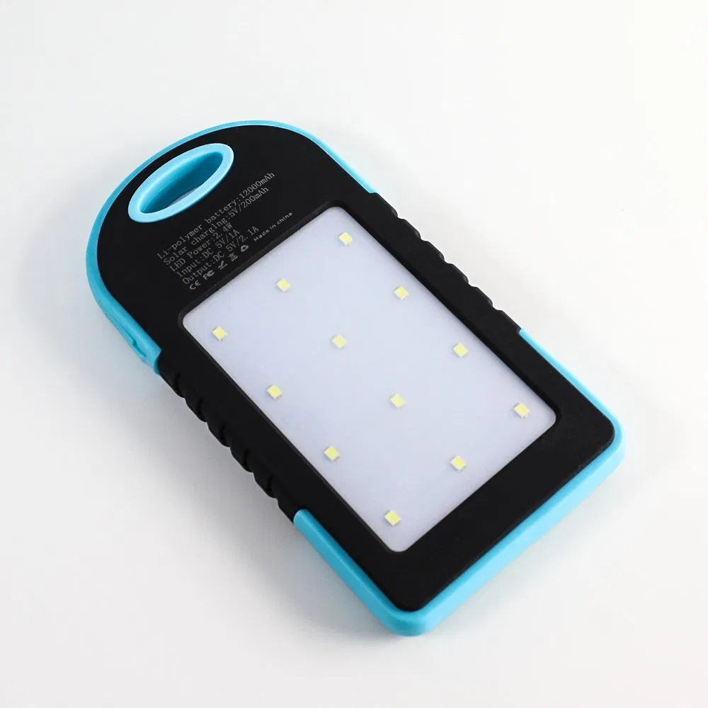 Solar Power Bank 12000mAh Portable Outdoor Cell Phone Battery Charger