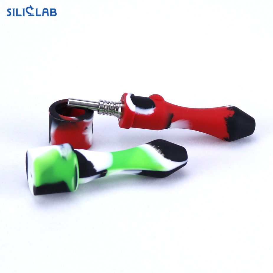 Mini Silicone Nectar Collector Honey DAB Smoking Pipe