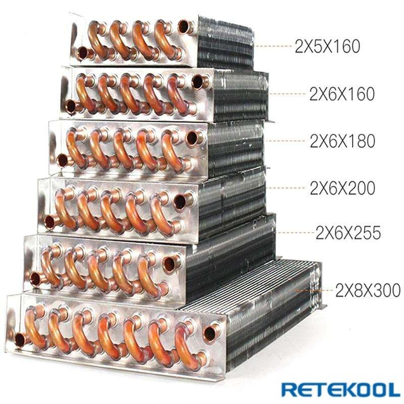 Food Grade Copper Evaporator for Dairy Showcase and Pastry Refrigerated Cabinet
