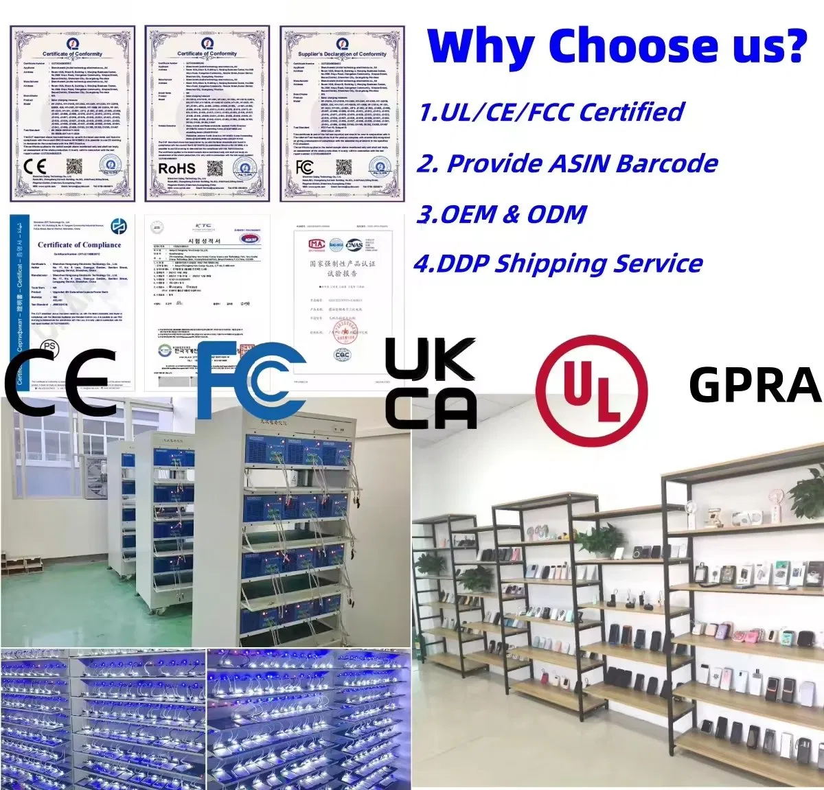 Solar Charger Power Bank 20000mAh External Battery Powerbank with LED Display Built-in Cables for Phone Charger