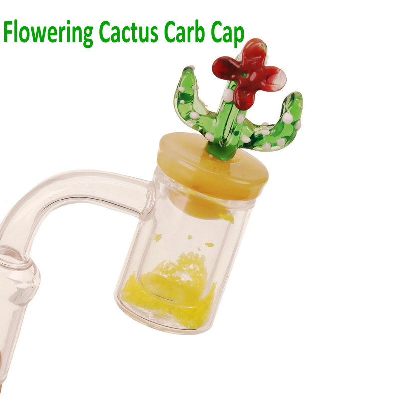 Flowering Cactus Carb Cap for Quartz Banger Oil DAB Rig