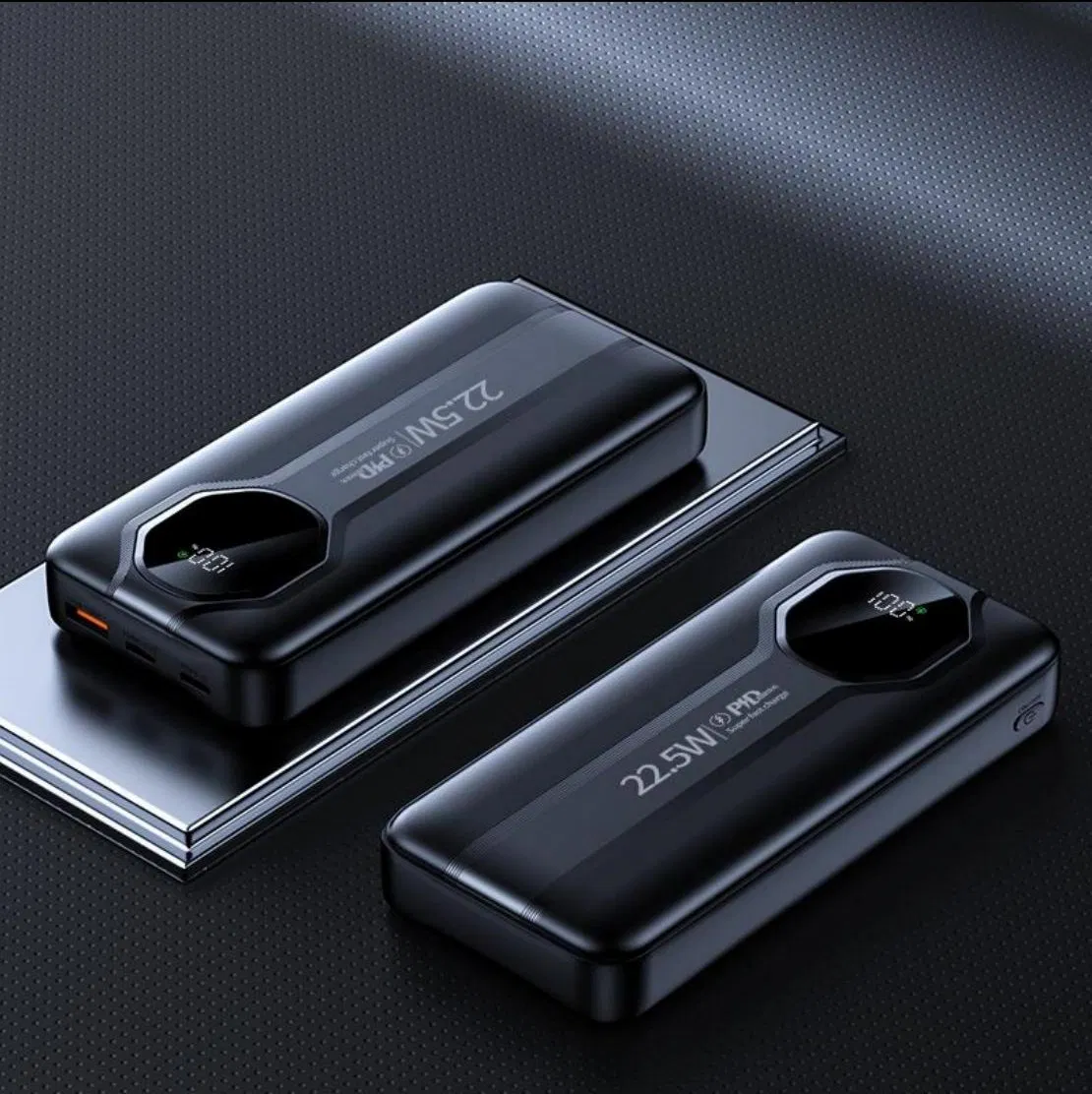 Tlida Portable Charger 20000mAh Super Fast 22.5W Charging with Built-in Cable, Universal External Battery