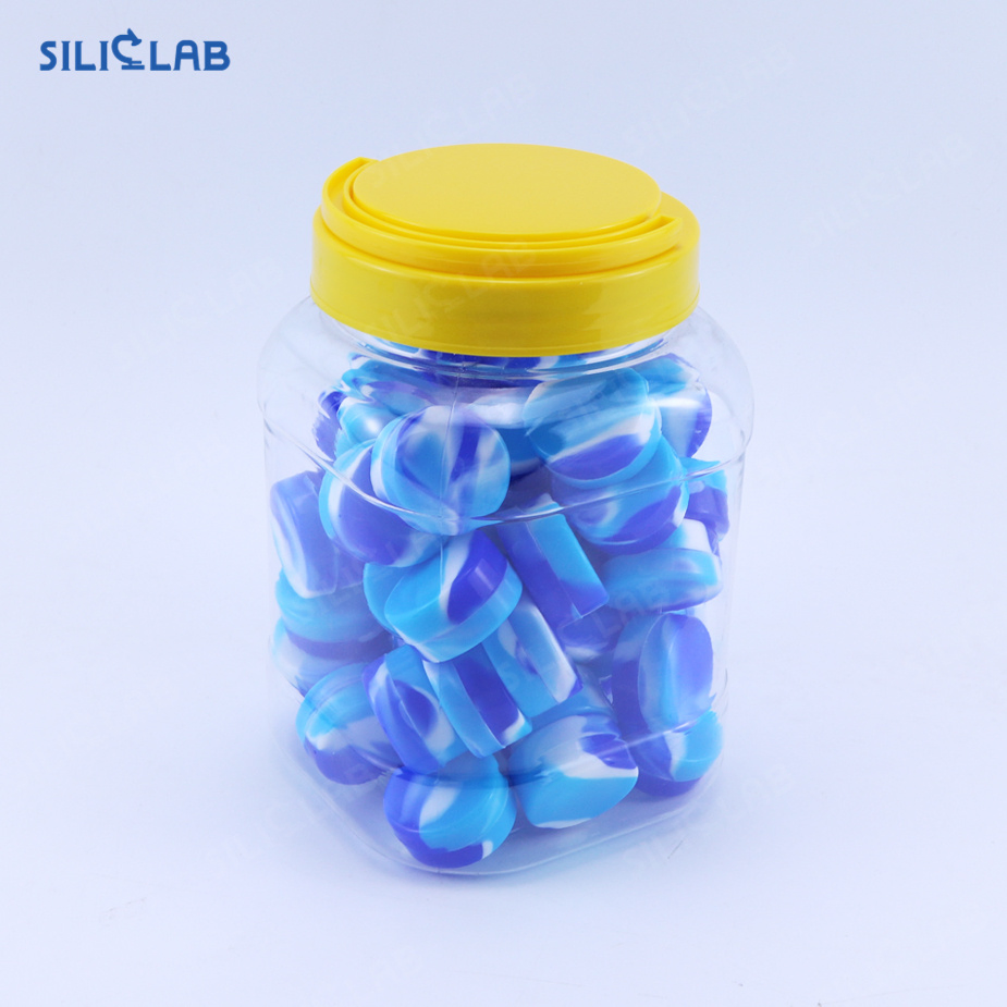 Non Stick Concentrate Wax Jars 2ml 7ml 5ml 10ml 11ml 3ml Silicone Storage Jars Customized Silicone Oil Wax Container