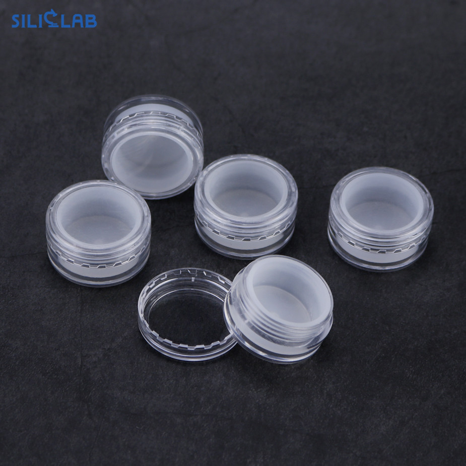 5ml Colorful Plastic Small Box and Mini Case, Shell Silicone Inserted Dabs Containers, Wax Container