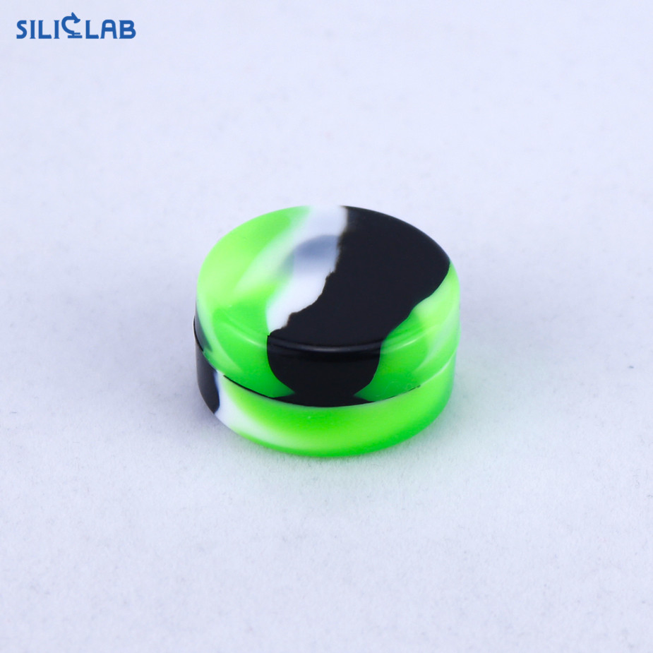 Custom 3ml Small Non Stick Wax Jar Concentrate Wax Oil Silicone Containers Jar with Cover for Travel