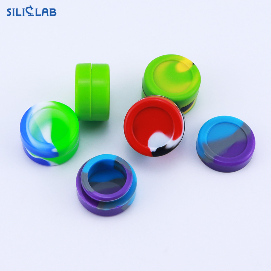 Custom Non-Stick Slick Oil Small 5 Ml Silicone Jars Wax Container