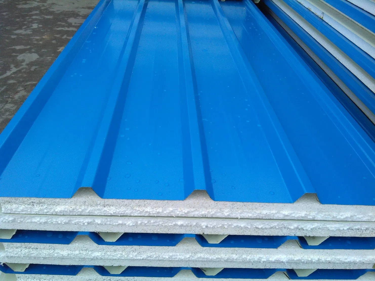 Blue Paint Coated Steel Panel PPGI Sandwich Panel