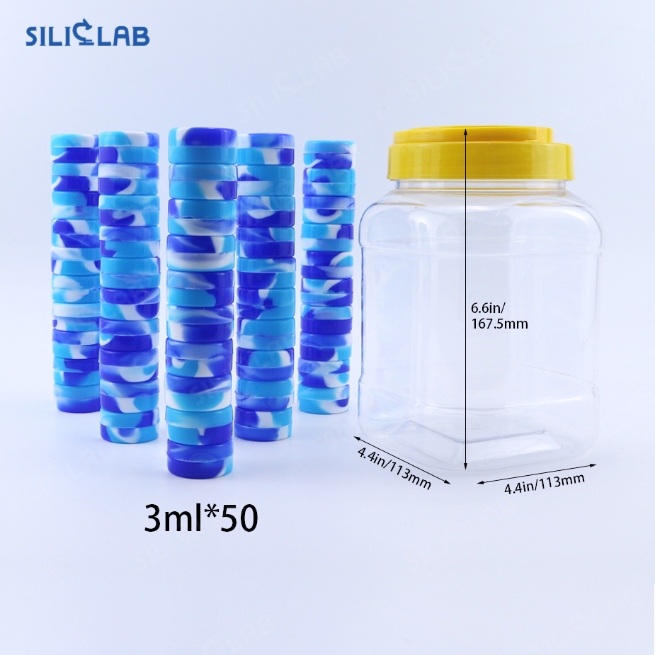 Food Grade Silicone Wax Containers Non Stick Wax Oil Multifunction Storage Jars Box