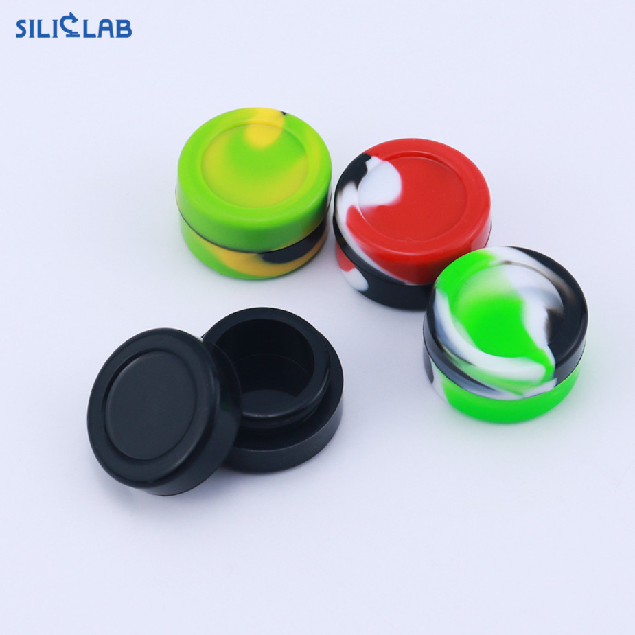 Custom Non-Stick Slick Oil Small 5 Ml Silicone Jars Wax Container