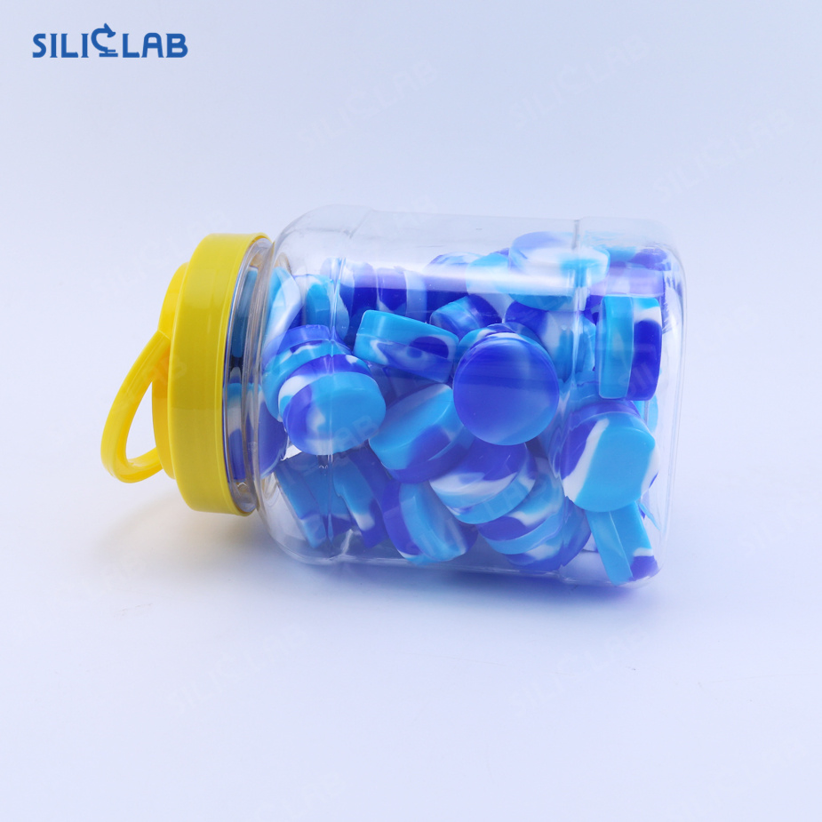 Non Stick Concentrate Wax Jars 2ml 7ml 5ml 10ml 11ml 3ml Silicone Storage Jars Customized Silicone Oil Wax Container