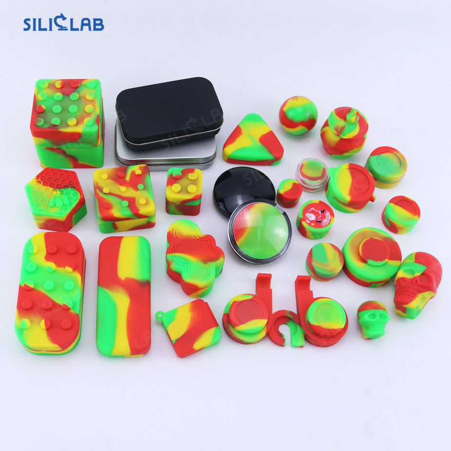 Food Grade Silicone Wax Containers Non Stick Wax Oil Multifunction Storage Jars Box