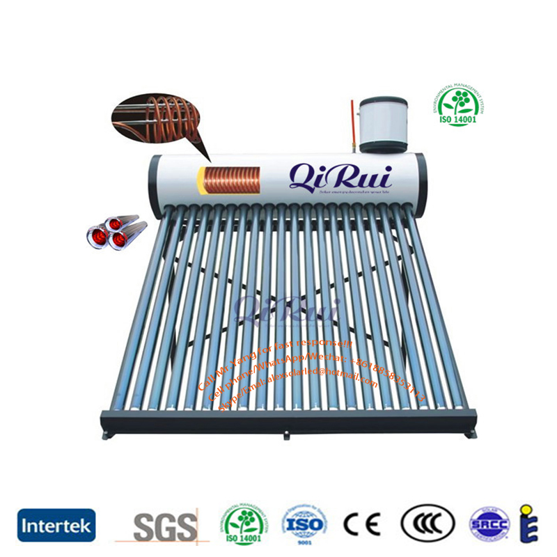 Roof Mounted 150L-360L Vacuum Tube Pressurized Solar Hot Water System