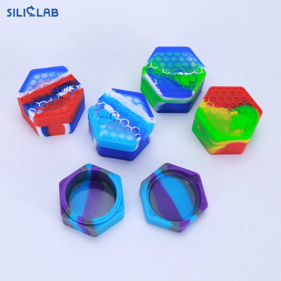 26ml Honeycomb Bulk Jar Silicone Wax Container