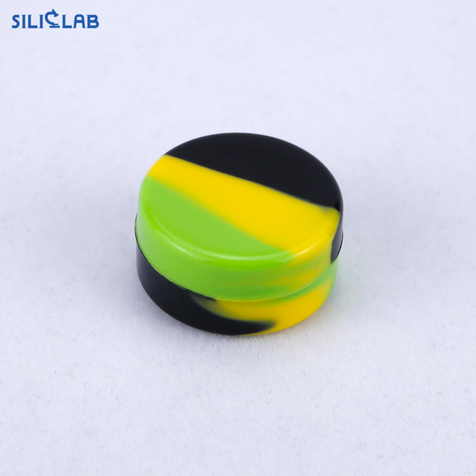 Custom 3ml Small Non Stick Wax Jar Concentrate Wax Oil Silicone Containers Jar with Cover for Travel
