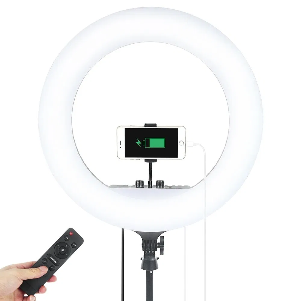 استوديو تصوير احترافي ضوء حلقة LED للإضاءة للفيديو لمكياج يوتيوب