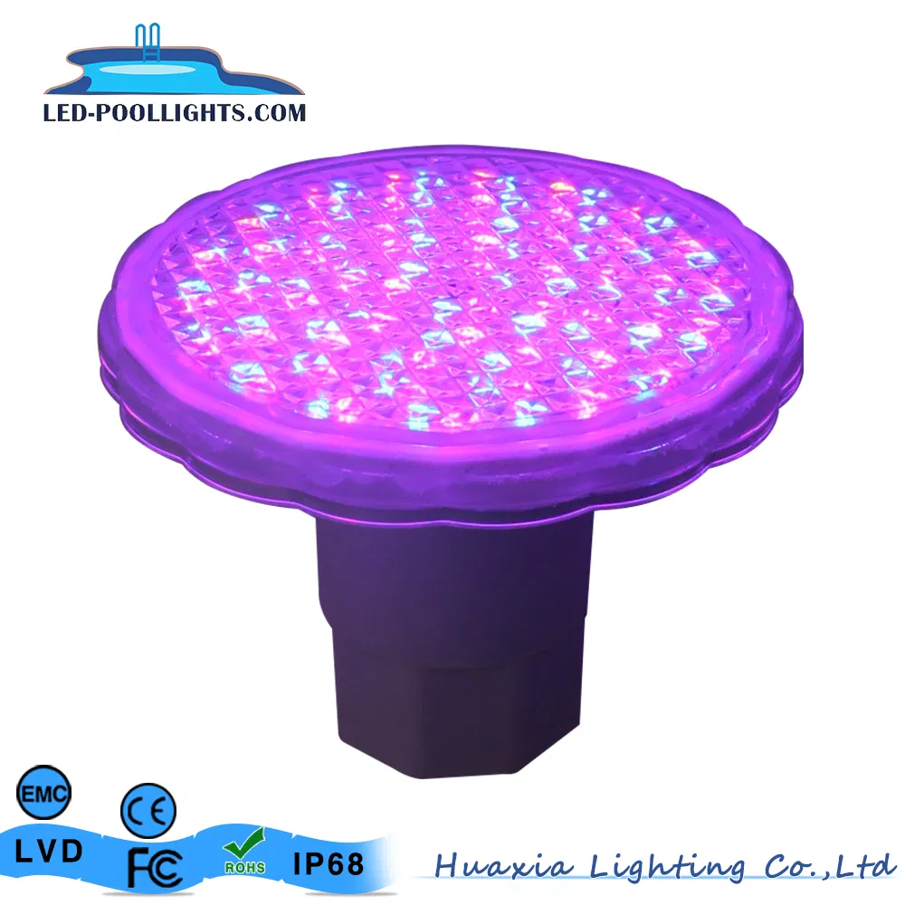 AC12V 10W ضوء حمام سباحة LED مملوء بالراتنج مع تحكم RGB وتركيب مدمج في الجدار