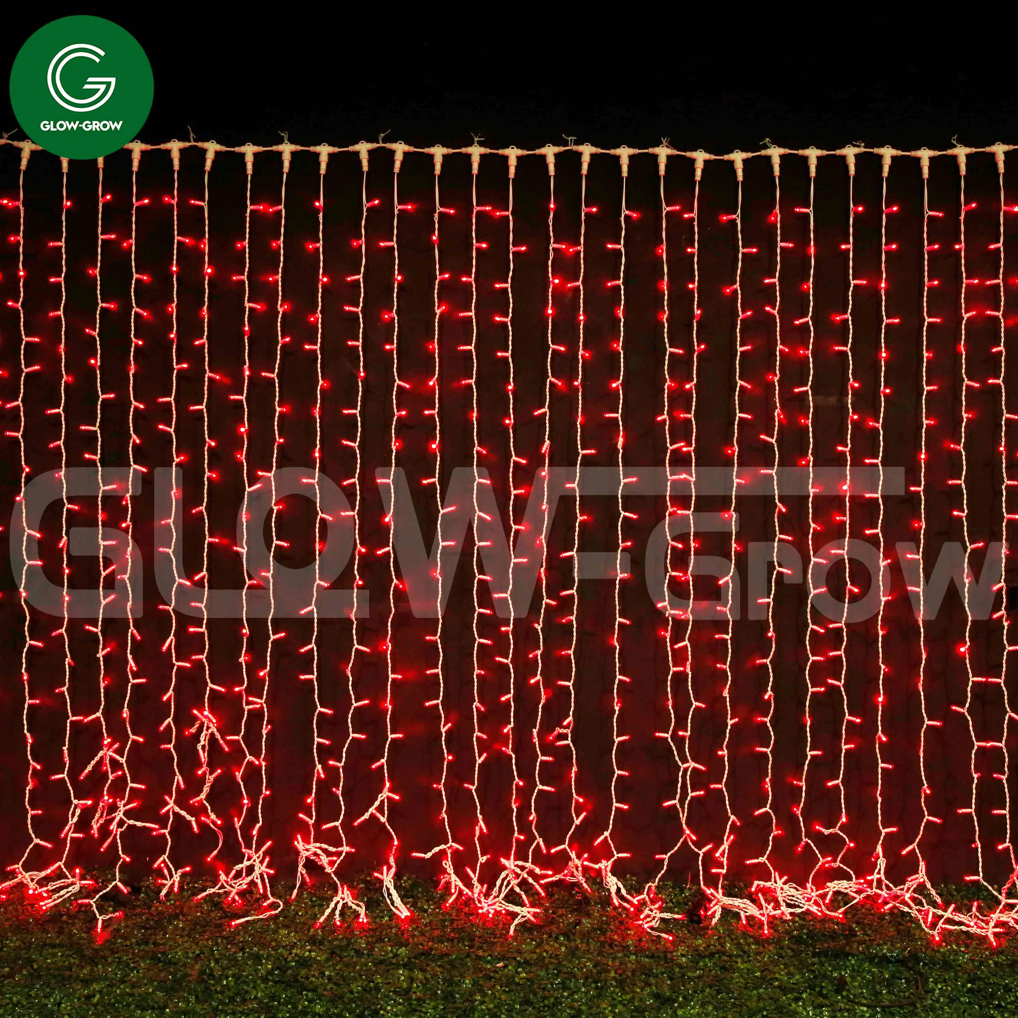 أضواء سلسلة زينة ستارة LED RGB المقاومة للماء لشجرة عيد الميلاد للزفاف ومراكز التسوق والشوارع والعطلات وزينة المنزل
