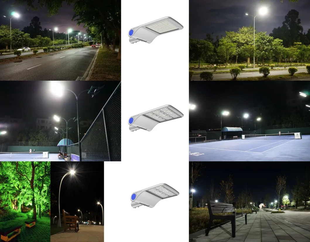 سعر المصنع 30W 50W 60W 80W 100W IP66 ضوء شارع LED مقاوم للماء مع مستشعر ضوء الصورة لمواقف السيارات والحدائق