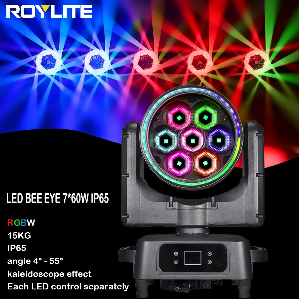 IP65 إضاءة مسرح 7PCS 60W ضوء متحرك