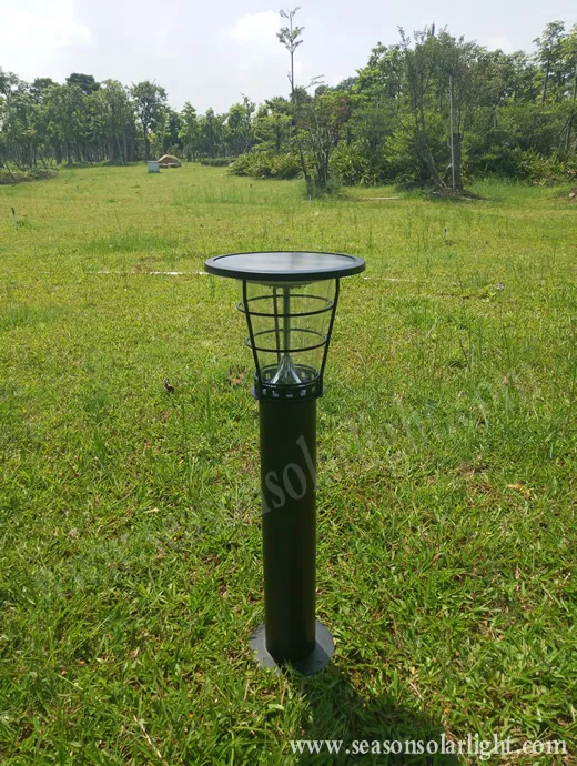 إضاءة الطاقة الخارجية للحدائق 5W إضاءة بولارد شمسية LED للحدائق والممرات
