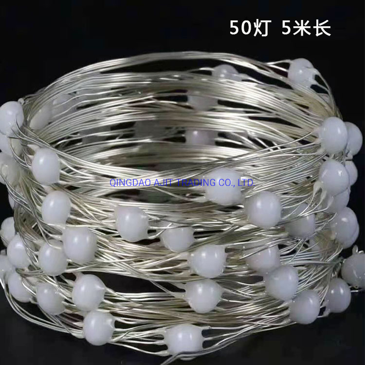 مصباح سلكي مزود ببطارية زر مصباح LED ملون لتزيين الأضواء