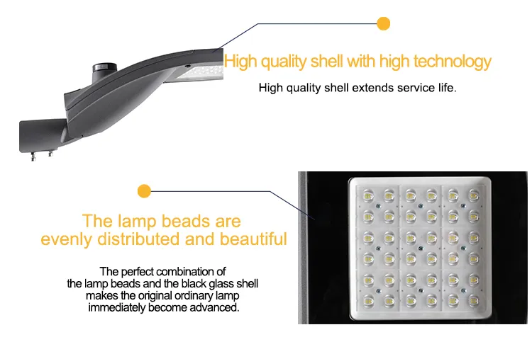3 سنوات الضمان SL-80lp AC85-265V مسار لومنير 2700-6500K IP65 80 واط إضاءة الطريق LED