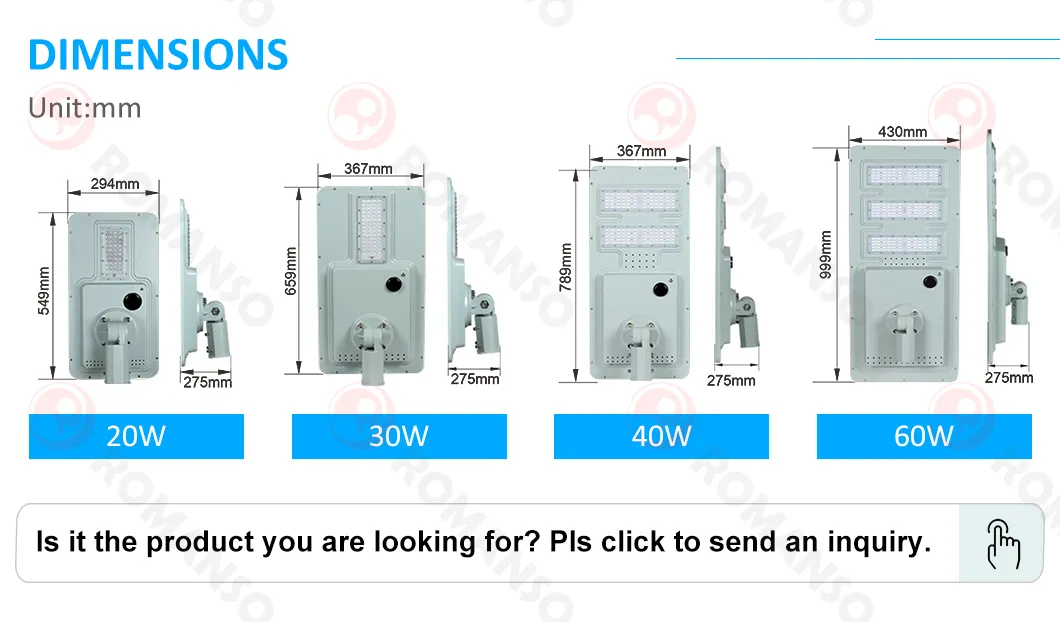 إضاءة شمسية LED عالية اللمعان للمسار