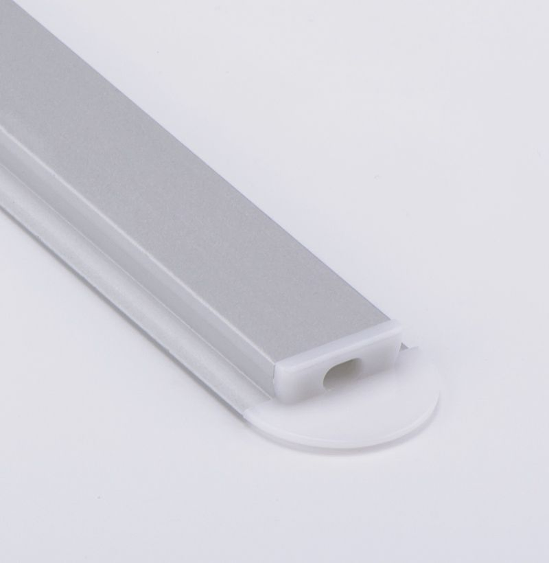 نظام قناة ألومنيوم مدمج مع غطاء، وأغطية نهائية، ومشابك تثبيت لتركيبات شرائط LED
