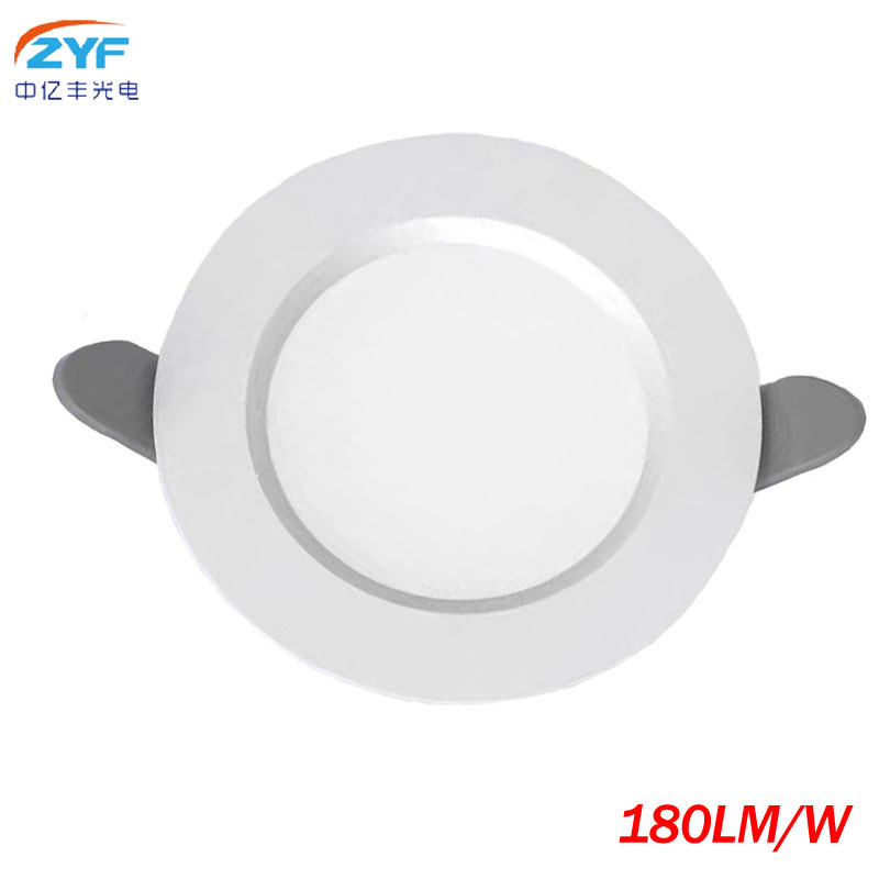 كفاءة إضاءة عالية 7W 12W 18W للاستخدام المنزلي والتجاري 110-240V بدون وميض Ra80 مدمج 110° زاوية شعاع سهلة التركيب إضاءة LED COB