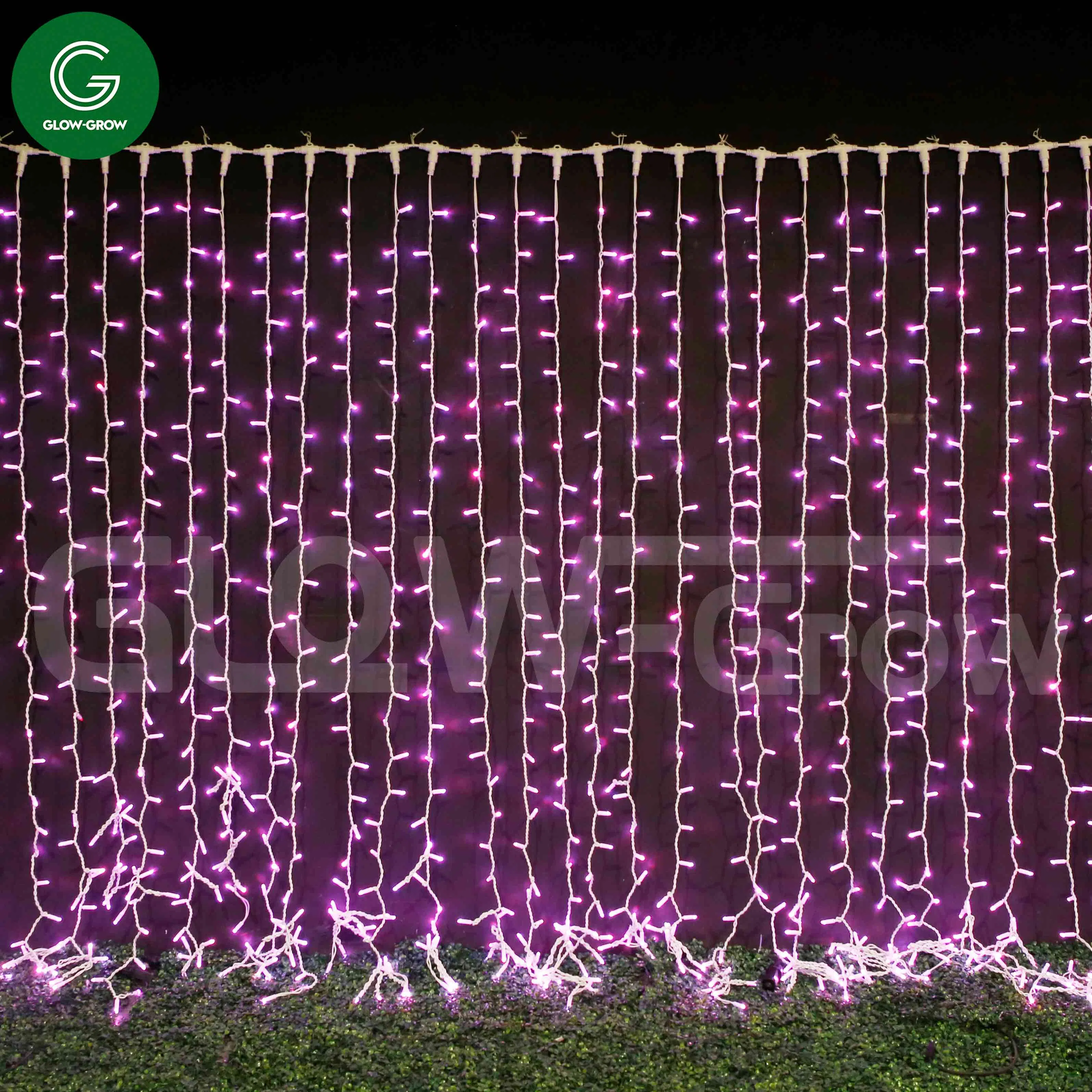 أضواء سلسلة زينة ستارة LED RGB المقاومة للماء لشجرة عيد الميلاد للزفاف ومراكز التسوق والشوارع والعطلات وزينة المنزل