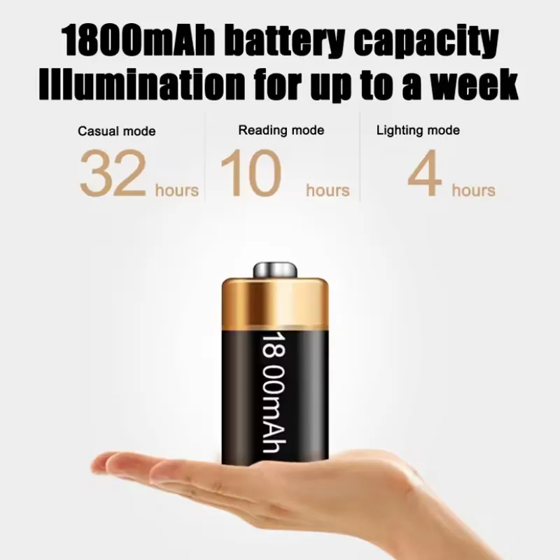 مصباح مكتب LED لاسلكي متعدد الاستخدامات مع تحكم باللمس ومرونة