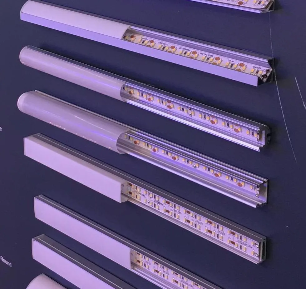 إعلان تزيين خزانة تركيب DIY سقف مدمج مثبت على السطح جدار أرضي شريط ألومنيوم رفيع DC24V DC12V ضوء شريط LED