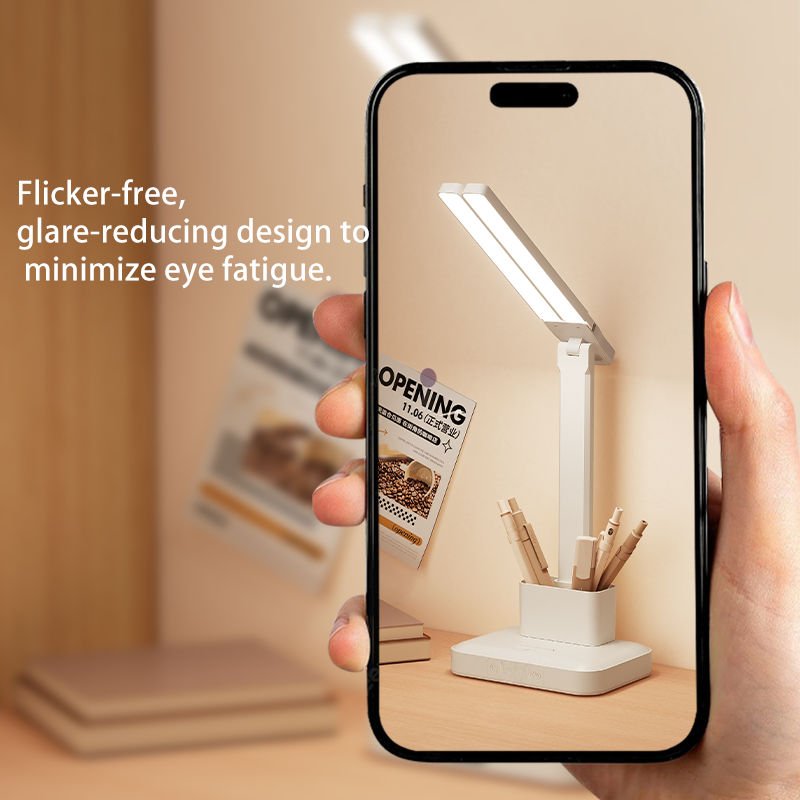 مصباح طاولة LED قابل للتعديل في السطوع لقراءة مريحة