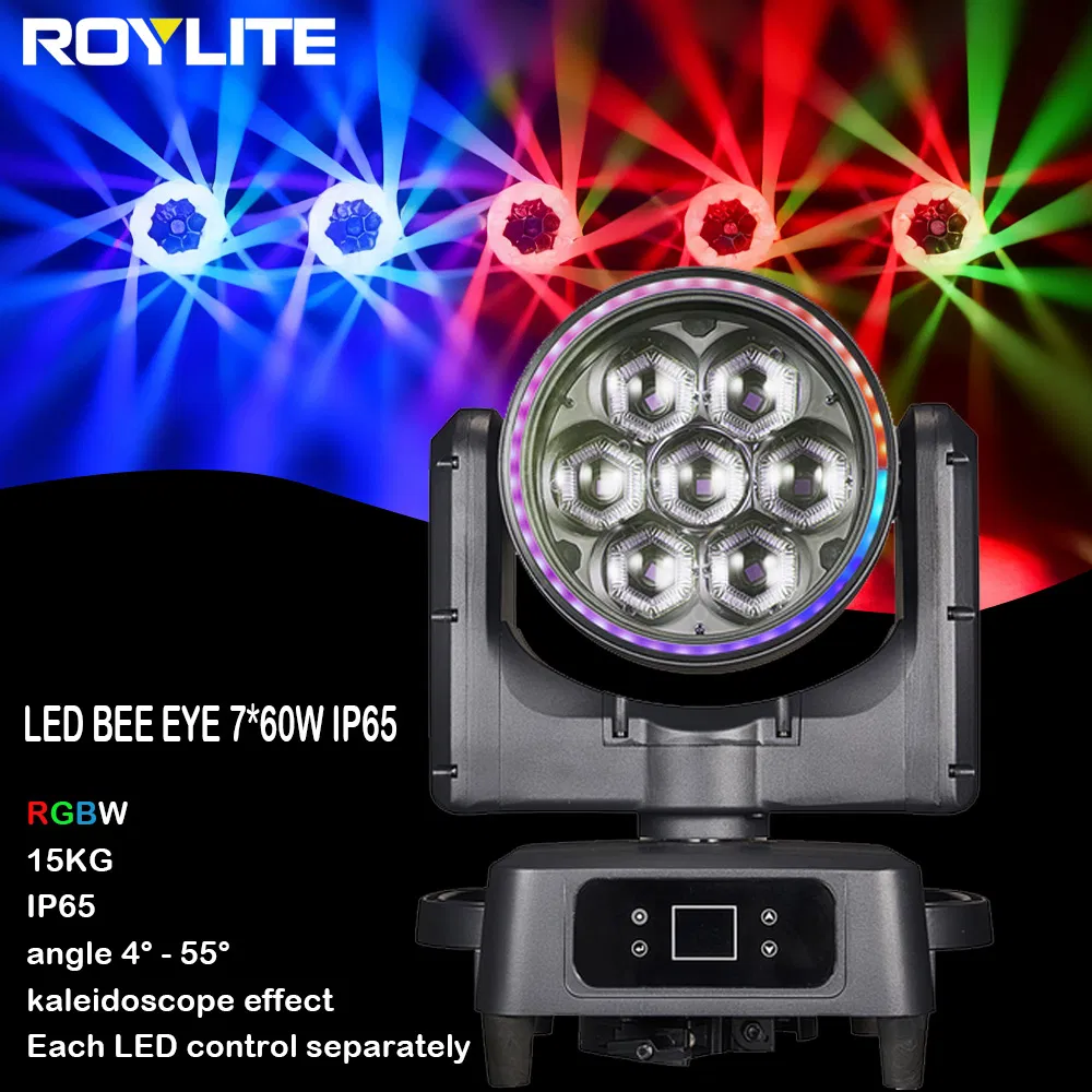 IP65 إضاءة مسرح 7PCS 60W ضوء متحرك