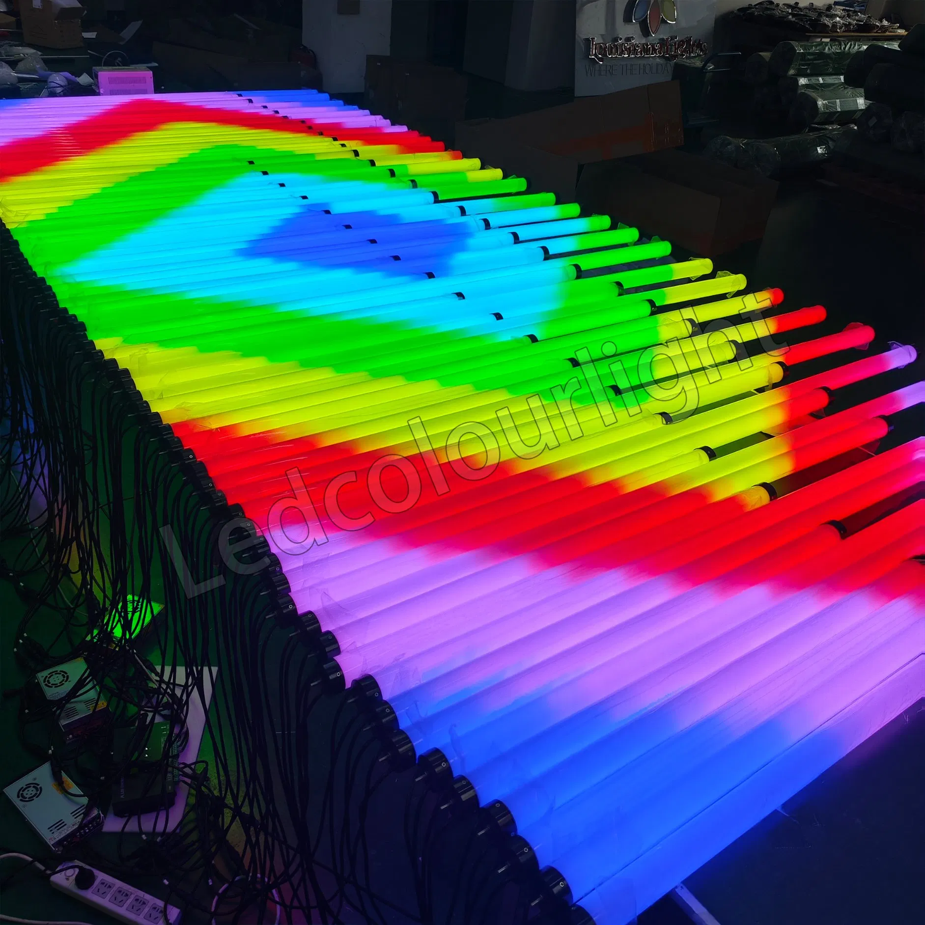 أضواء LED stage الخارجية 360 درجة إضاءة داخلية أنبوب LED (جملة رخيصة للمصانع لأندية الليل KTV المطاعم الحانات ضوء زخرفي OEM ODM)