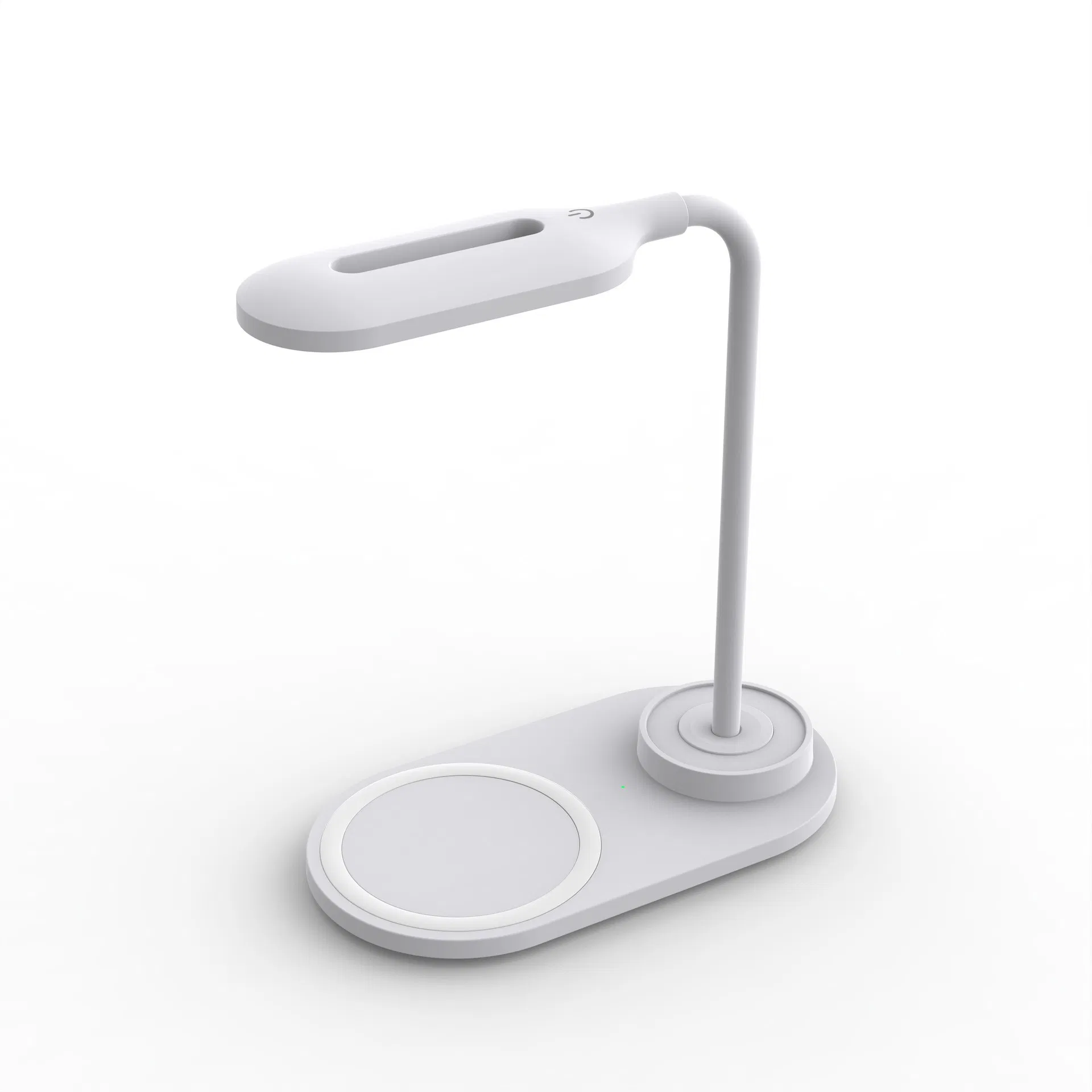 مصباح مكتب لاسلكي بتقنية LED مع شاحن هاتف لاسلكي، مصباح قراءة للدراسة، مصباح طاولة للشحن