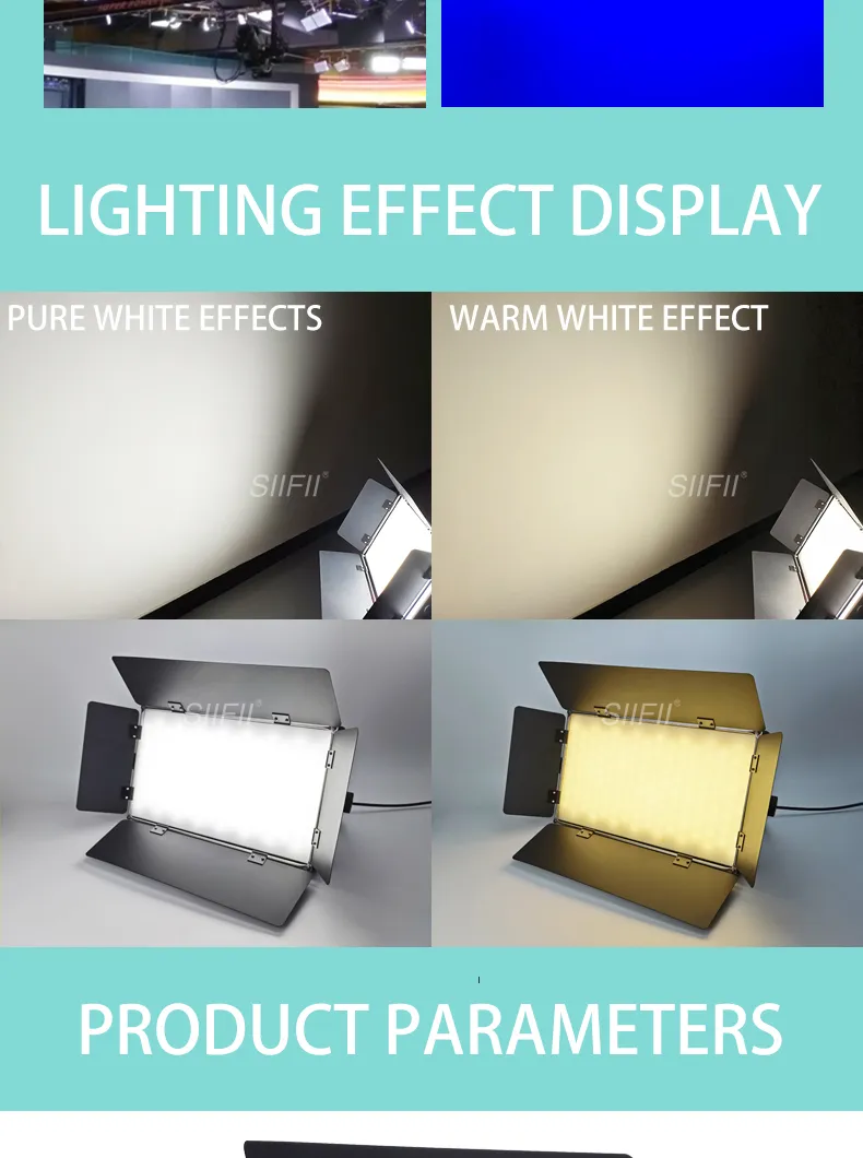 لوحة إضاءة فيديو LED ثنائية اللون 3200-5600K لوحة إضاءة للتصوير على الكاميرا مصباح ملء لاستوديو التصوير لفيديوهات يوتيوب ومدونات الفيديو