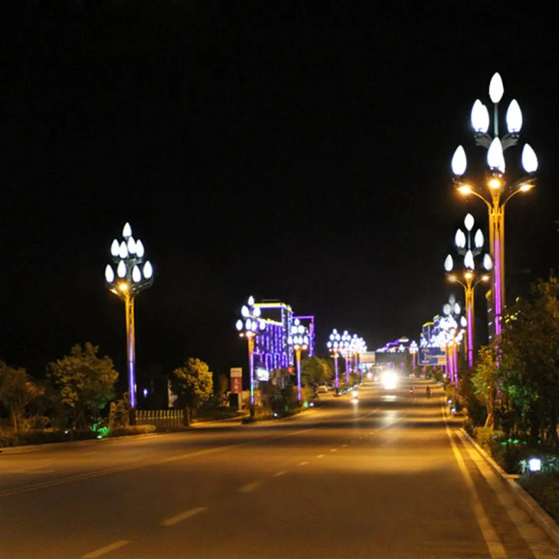 إضاءة مسار LED نابضة للحياة لتزيين الحدائق الخارجية بشكل رائع