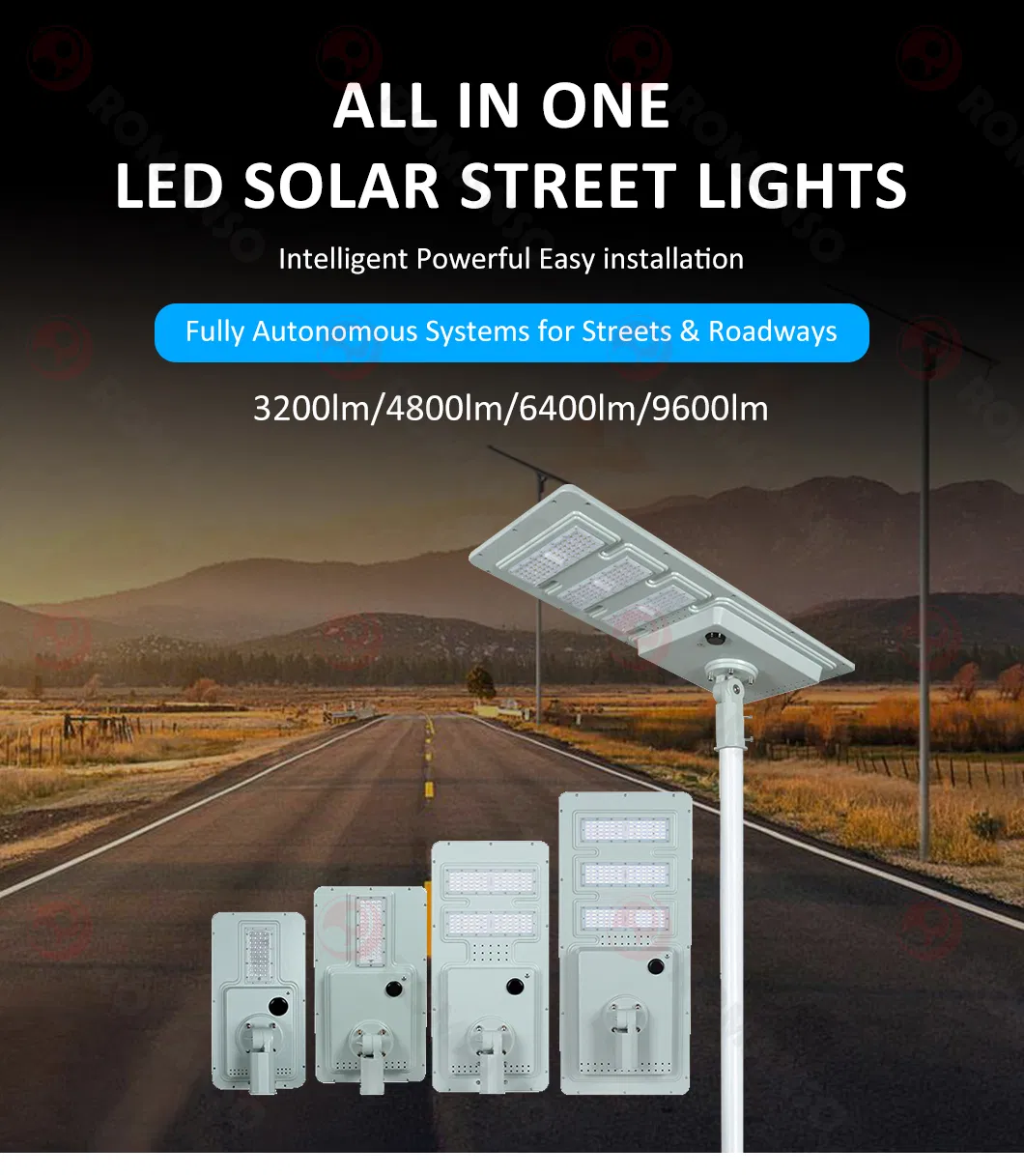 إضاءة شمسية LED ببطارية مدمجة عالية اللمعان ووحدة تحكم شمسية 160lm/W 20W 30W مدرسة