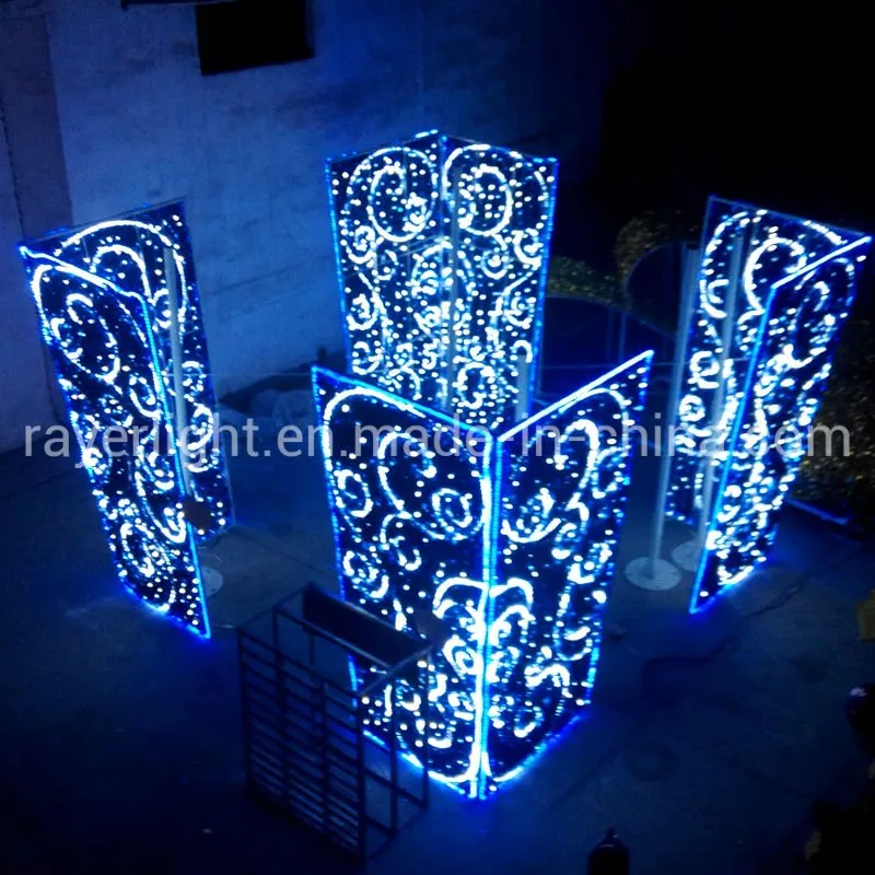 صندوق هدايا أضواء موتيف LED للإضاءة الخارجية زينة العطلات