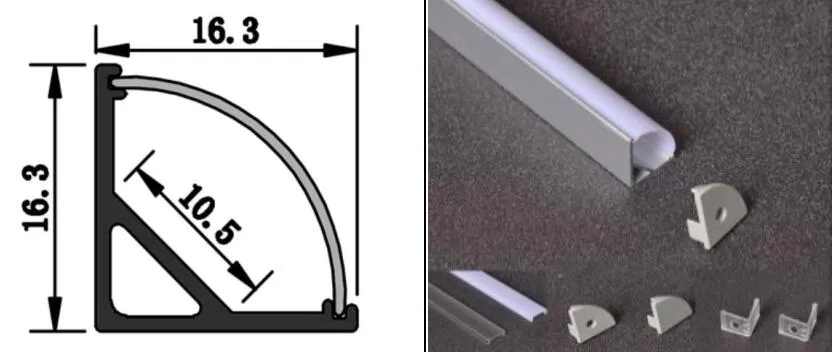 إعلان تزيين خزانة تركيب DIY سقف مدمج مثبت على السطح جدار أرضي شريط ألومنيوم رفيع DC24V DC12V ضوء شريط LED