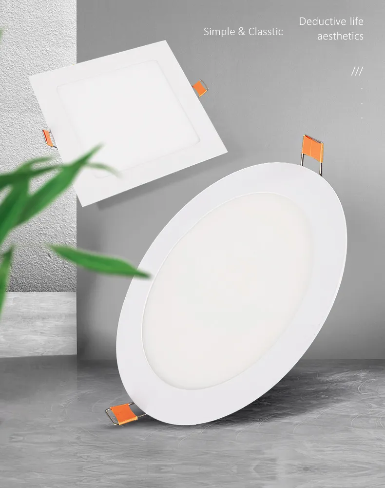 18W ضوء بانل LED دائري مدمج في السقف الداخلي