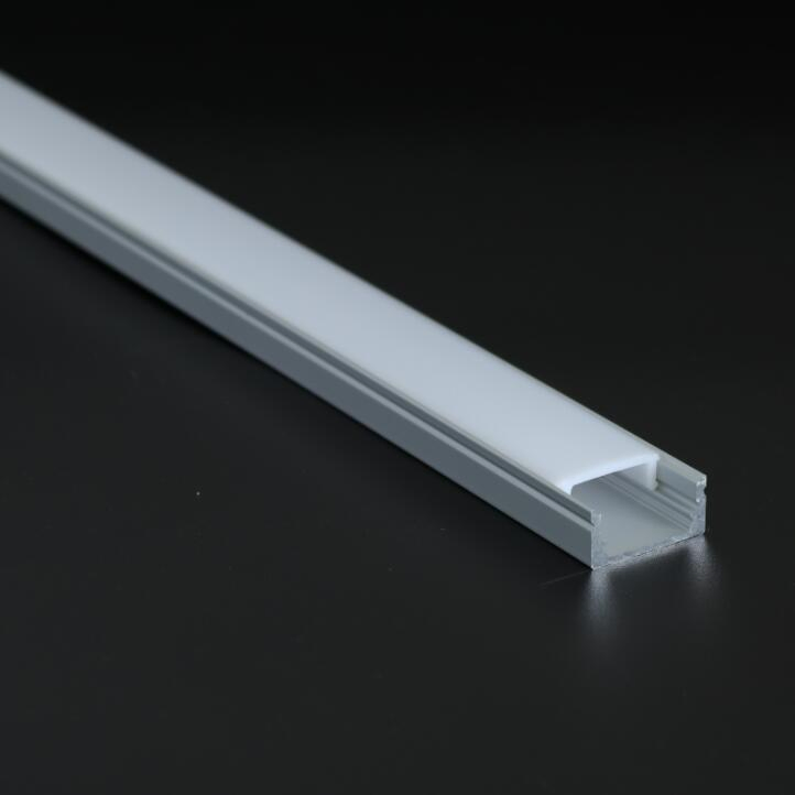 Alp003 غلاف PMMA/PC LED الألمنيوم المدمج لـ 3528SMD 120LED/M شريط LED المرن مع تركيب مدمج