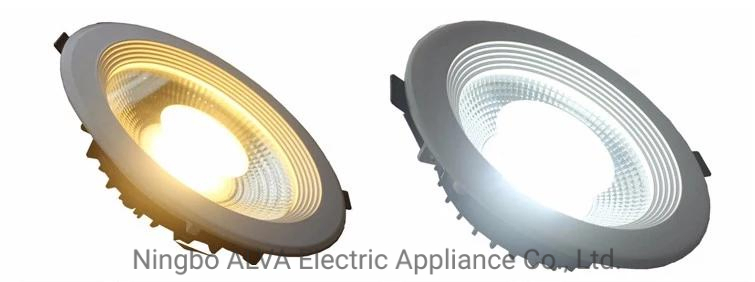 ألفا 7W ضوء سبوت LED COB للتثبيت المدمج بتصميم دائري