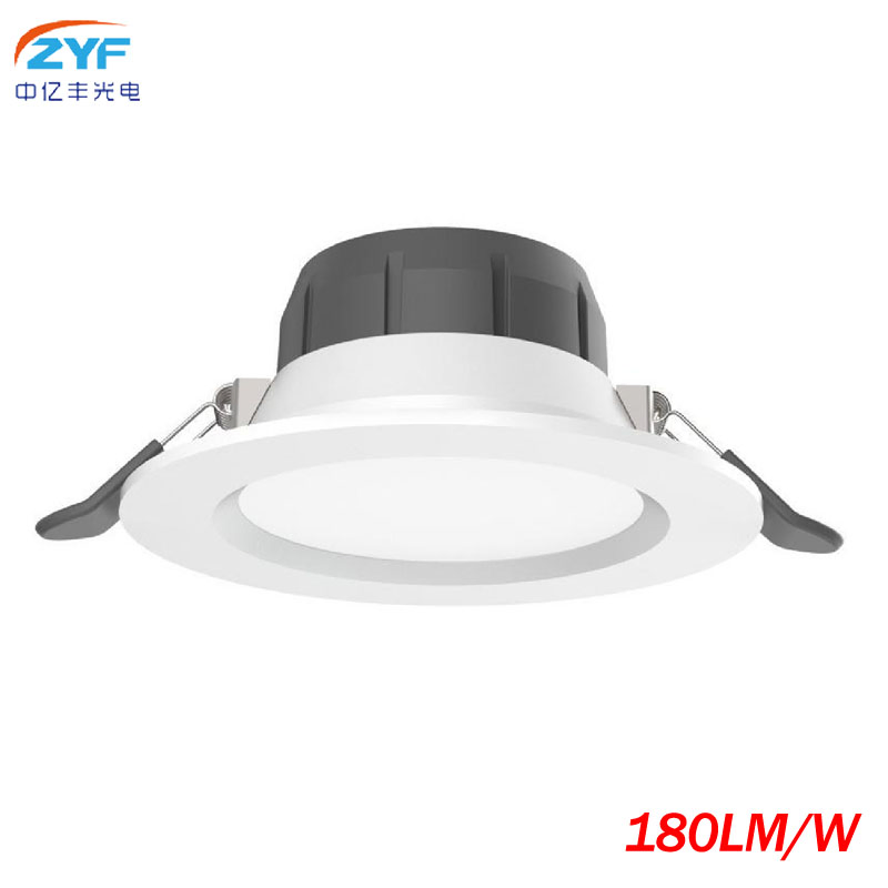 كفاءة إضاءة عالية 7W 12W 18W للاستخدام المنزلي والتجاري 110-240V بدون وميض Ra80 مدمج 110° زاوية شعاع سهلة التركيب إضاءة LED COB