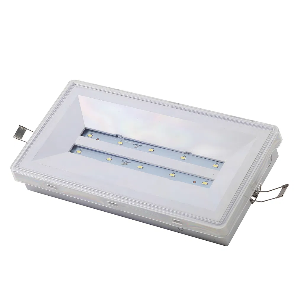 IP65 مصباح طوارئ LED 3.7V بطارية ليثيوم أيون مدمجة قابلة للشحن للإضاءة الطارئة