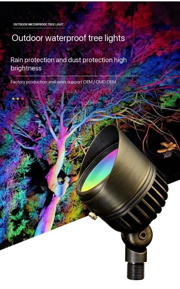 ضوء سبايك مائل من البرونز والنحاس MR16 LED لإضاءة الحدائق الخارجية فريد من مصنع صيني