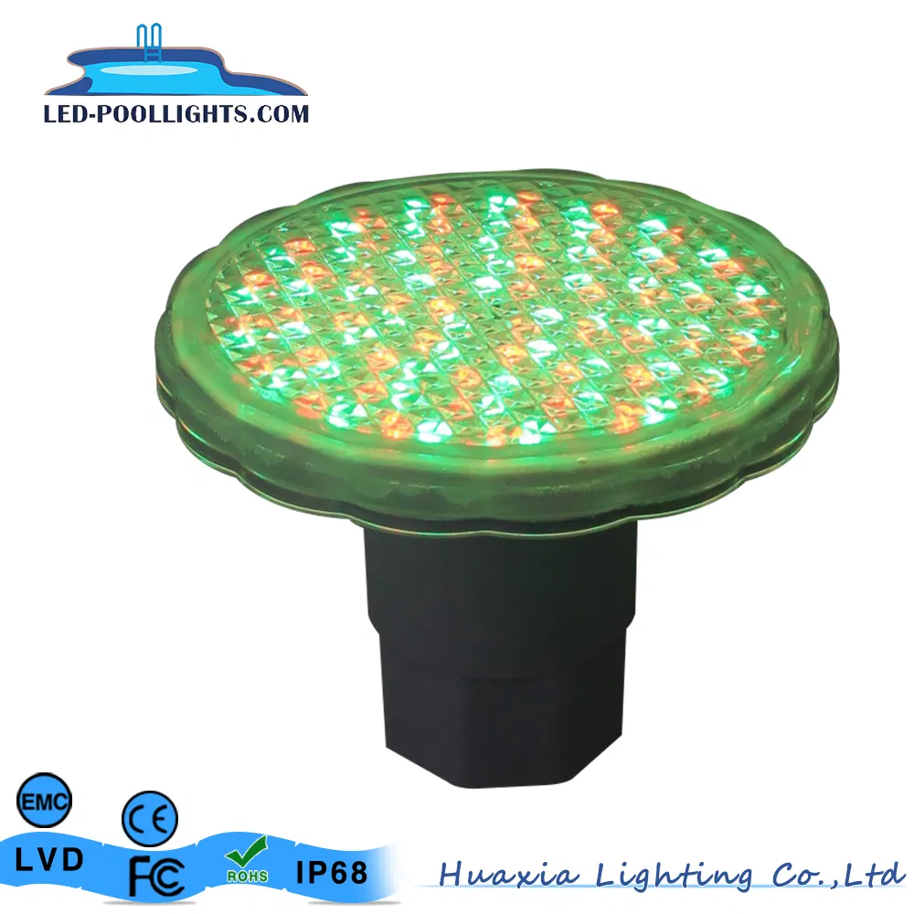 AC12V 10W ضوء حمام سباحة LED مملوء بالراتنج مع تحكم RGB وتركيب مدمج في الجدار