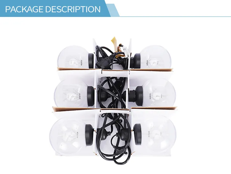 سلسلة أضواء LED الملونة دافئة بيضاء زينة عيد الميلاد G125 أضواء سلسلة LED